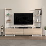 Hanah Home Ava Soporte para TV Blanco y Roble